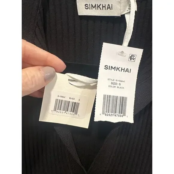 NWT Simkhai Signature Patricia Knit Ribbed Dress Size S - Picture 5 of 7